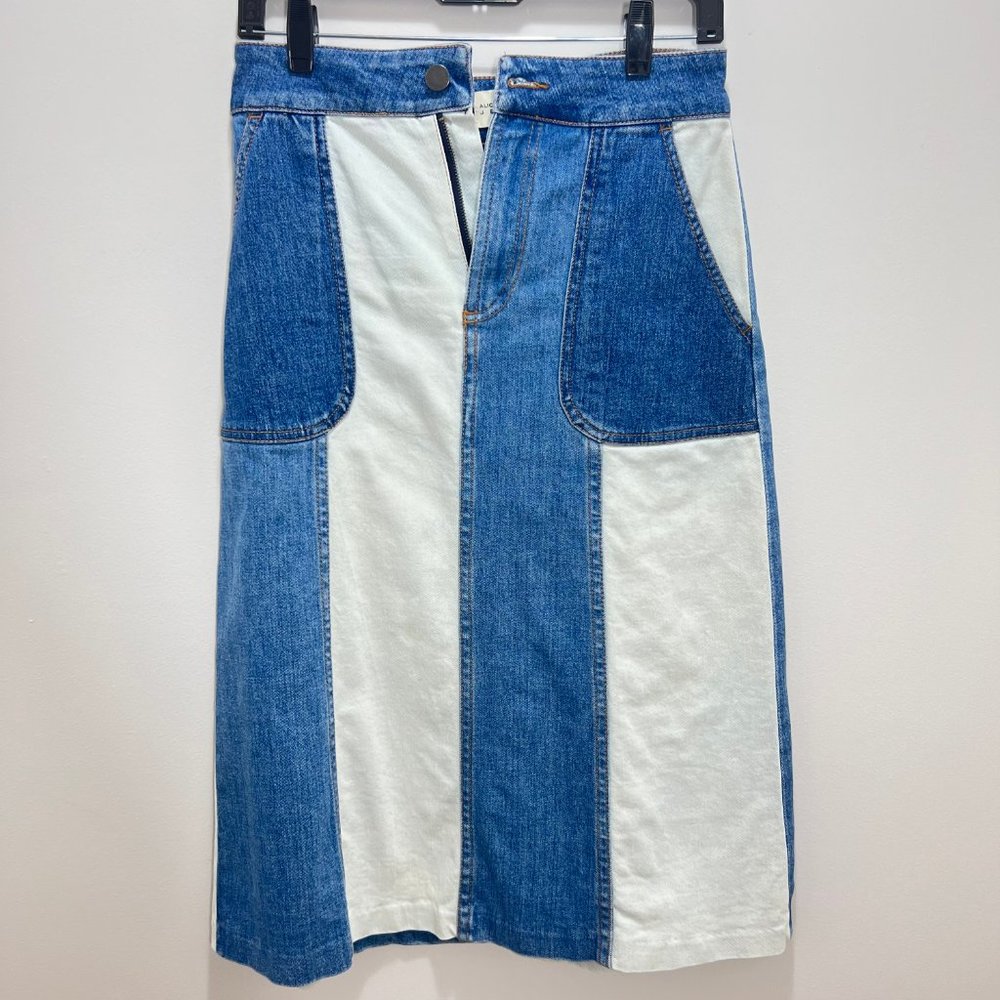 Alice + Olivia Denim Jean Skirt Size 27